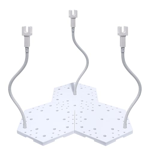 FaitAtten 3Pcs Action Figure Stand Hobby Display stand Model Display Stands with Adjustable Serpentine Arm Compatible with Gundam HG RG BB SD SHF 1/144 Scale Figures Model