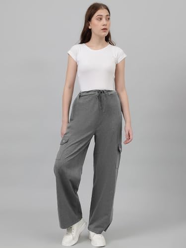 Image of KOTTY High-Waisted Women's Jogger Pants|Athletic Track Pants with Elastic Waistband|Ideal for Gym, Walking, and Travel