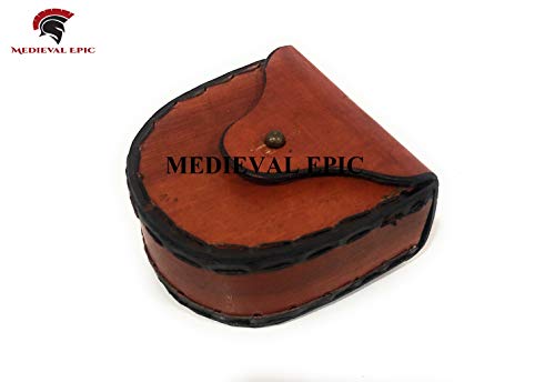 Funda de cuero para brújula de bolsillo universal miniatura 2