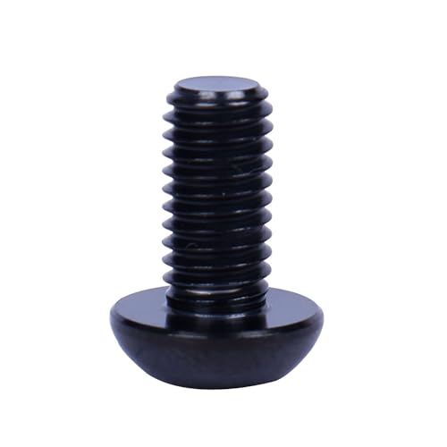 Image of 6PCS Titanium Bike Screw M5x10mm Bicycle Disc Brakes Rotor Bolts Torx T25 Head (Black)