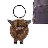 Utilisations multiples : comme décoration artisanale, le porte-clés vache est adapté pour les fêtes de vacances, le cosplay, les sacs, les clés, les sacs à dos, les sacs à main, les téléphones portables, les voitures. Il est largement utilisé.