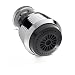 Aerator for Kitchen, Bathroom Faucet, 2 Function Swivel Sprayer, Water Saving Flow 1.5 GMP, Polished Chrome, Black