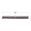 Boardwalk 20436 Floor Brush Head, 3 Gray Flagged Polypropylene, 36