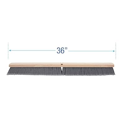 Boardwalk 20436 Floor Brush Head, 3 Gray Flagged Polypropylene, 36