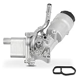 Frankberg Ölkühler Motoröl Ölfiltergehäuse Benzin Kompatibel mit Aveo Schrägheck T300 Adam M13 Corsa D S07 Corsa E X15 Cruze J300 Replace# 55566784