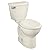 American Standard 5320B65CT.222 Champion Slow-Close Round Front Toilet Seat, Linen