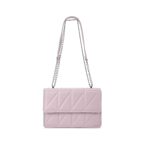 Image of Fastrack Casual Sling Bag with Magnet Button Closure for Girls, Small Size with Internal Organiser, Handheld Design and Metal Chain Sling