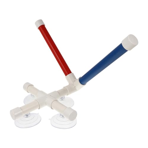 HOUDERCO Parrot Bath Stand with Detachable Design Compact Shower Rack for Pet Birds Sturdy Material for Window Placement Fun Shower for Parrots and Budgies