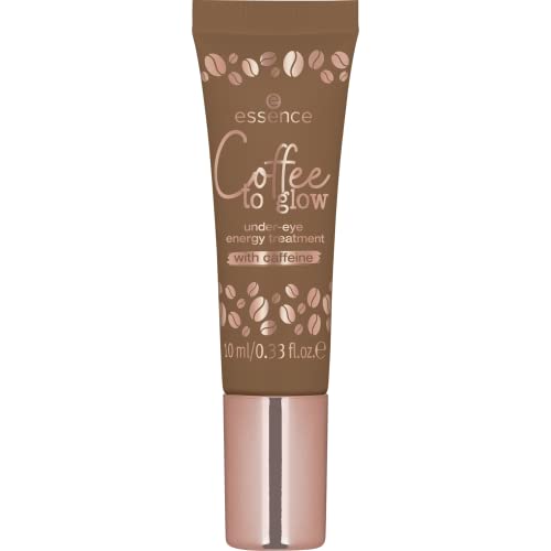 essence | Coffee to Glow Under-Eye Energy Treatment | Made with Caffeine & Vitamin E | Reduces Puffiness, Fine Lines & Wrinkles | Vegan & Cruelty Free | Free from Parabens, Oil-Perfume& Alcohol