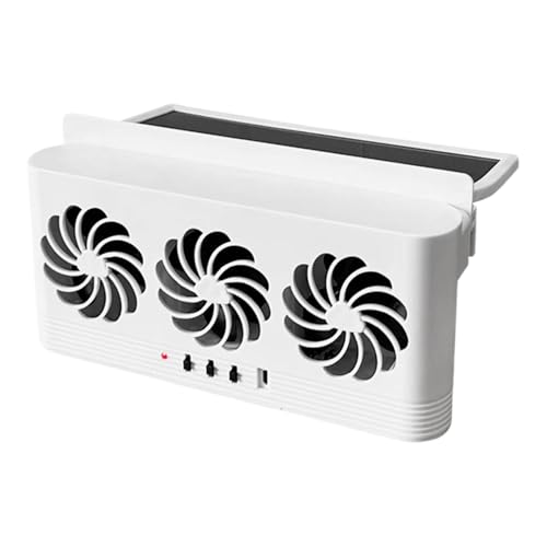 Genérico Ventilador De Ventilación Del Automóvil Solar: Ventilador Automático Con Energía Solar | Automático De Enfriamiento Automático | De Ventilación Para Autos | Herramienta