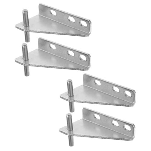 iplusmile 4 piezas de Puerta de Refrigerador Inoxidable para Congelador de Puerta de Frigorífico Instalación y Silenciosa Incluye Capuchón de Goma para Reducción de Ruido