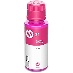 HP 31 | Ink Bottle | Magenta | Up to 8,000 Pages per Bottle | Works Smart Tank Plus 651 Smart Tank Plus 551 | 1VU27AN | Packaging May Vary