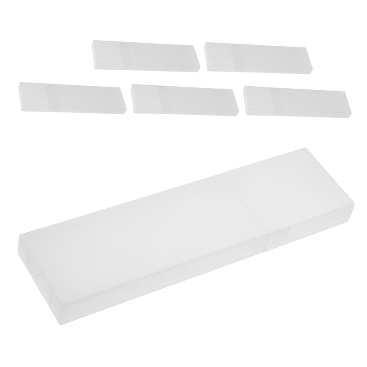 COLLBATH Travel Tongue Scraper Storage Container 6pcs Portable Plastic Tongue Scraper Holder Case Secure Lid