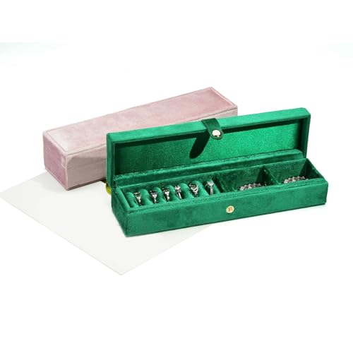 Boîte de rangement bijoux FBSHAD avec compartiments pour boucles d'oreilles