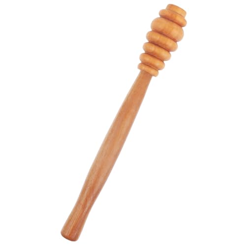 FUNOMOCYA Sturdy Wooden Honey Stirrer Rod Comfortable Grip Honey Mixing Stirrers
