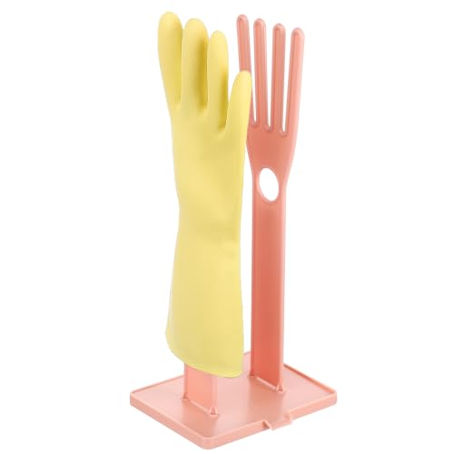 FNANJWQ Kitchen Gloves Holder Mitten Dryer Reusable Rubber Glove Clothes Drying Rack Plastic Washing Sink Holder Stand Towel Hanger for Dish Gloves Rags Sponge Food Bag Organizer