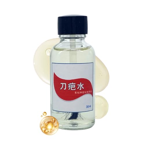 メイクアップ リキッド 傷 ハロウィン - 30ml 安全 リアル コスプレ ボディペイント - リアル コスプレメイク 傷跡液 | エスケープルーム ホラー テーマパーティー 劇場 パフォーマンス カーニバル 仮面舞踏会用