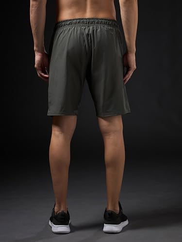 Image of TECHNOSPORT Mens Regular Fit Solid Shorts for Gym, Workout & Sports with Anti Microbial, Techno Dry