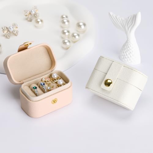Image of KUKUVR Small Travel Jewelry Ring Stud Earring Box (Pink)