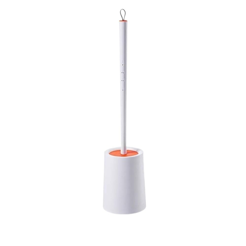 Zyyanshop One Color Toilet Brush Long Handle Half Ball Brush Head With Lid Toilet Brushs Floor Standing