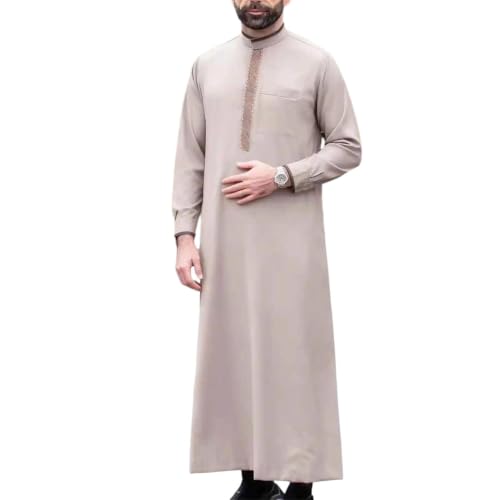 Bata tradicional árabe bordada para hombre solución en ropa cómoda formal