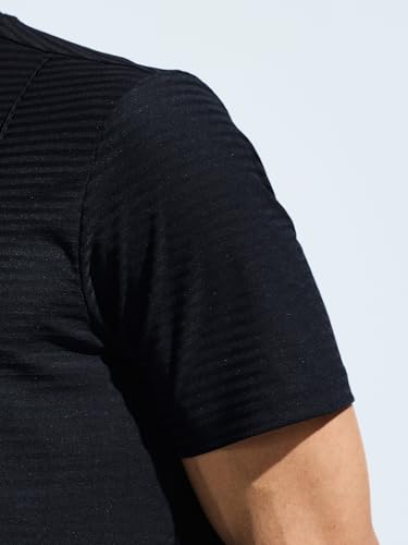 Image of Men's Pintuck T-Shirt with Multi Reflector Logo Print