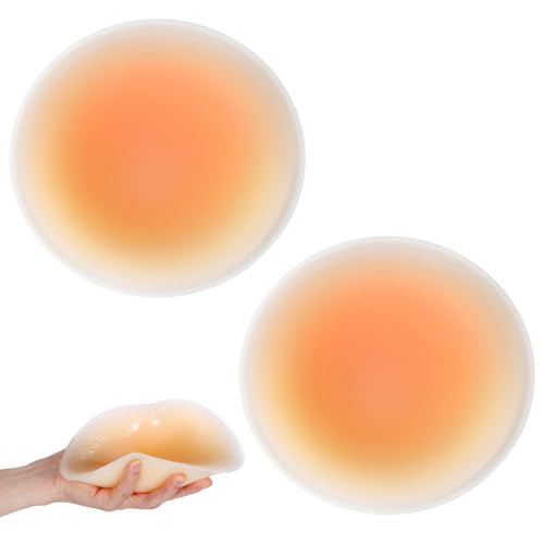 Meyeyaia 1 Pair Silicone Butt Pads for Women Reusable Adhesive Fake Buttocks Pad Skin Color Padded...