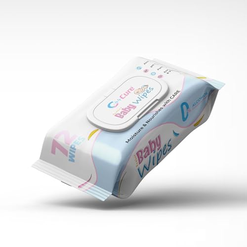 Image of Soft Cleansing Baby Wipes with Organic Bamboo-Based Wipes for Newborn Baby Pack with Lid | Pack of 1 - 72 Wipes | Extra Thick & Moist Wet Wipes for Baby's | Enriched With A Goodness of Aloe Vera, Vitamin E Wipes for Kids.