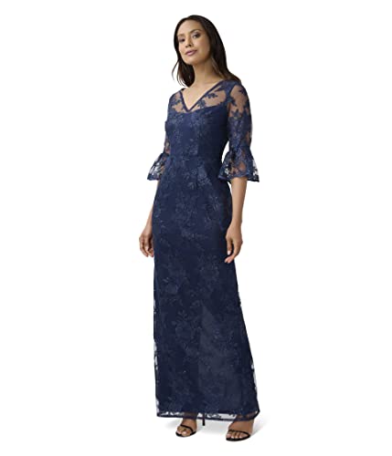 Image of Adrianna Papell Women's Sequin Embroidery Gown