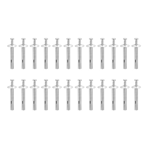 DTGN 1/4 x 1-1/2(D x L) Hammer Drive Nail - 100Pack - Good for Concrete Drywall - Carbon Steel Drive Expansion Anchors - Silver