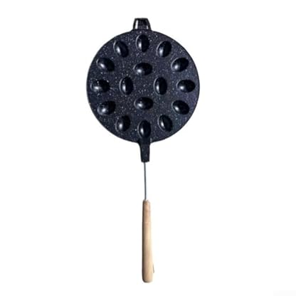 Zilimontt Mini-Waffeleisen, ovale Backform für Kuchen und Eierwaffeln, kompakte Größe, perfekt zum Backen zu Hause (Silber) – Bild 5