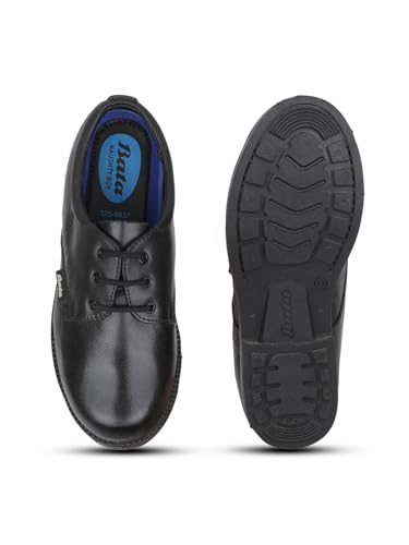 Image of Bata Boy's Lace-Up School Shoes - Black (11Kids UK)