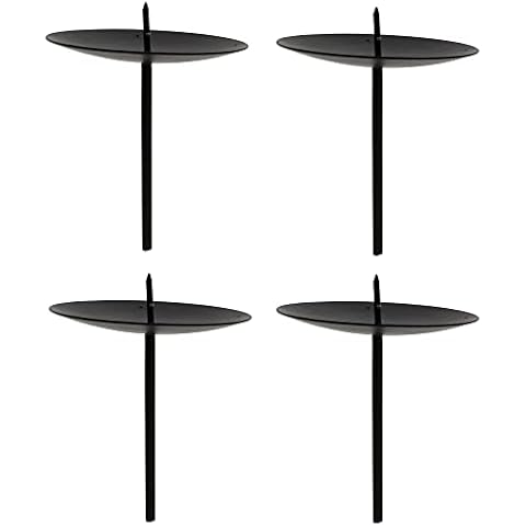 Soporte de vela de metal macizo para corona de Adviento Cover
