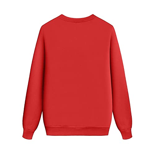 Famzuneu weihnachtspullover kleiner hund, Weihnachtspulli Familie Set Lustig Damen Herren Kinder Weihnachtspullover Partner Rundhals Winterpullover Pärchen Sweatshirt Rudolph Sweater