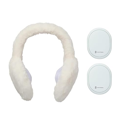 【テレビTHE TIME,で紹介されました】Life on Products ライフオンプロダクツ 耳まであたたかいイヤマフ付使い捨てないシェアカイロ LCAEA015 (ミントグリーン) ふわふわ 3WAY 折りたたみ 瞬間発熱のサムネイル