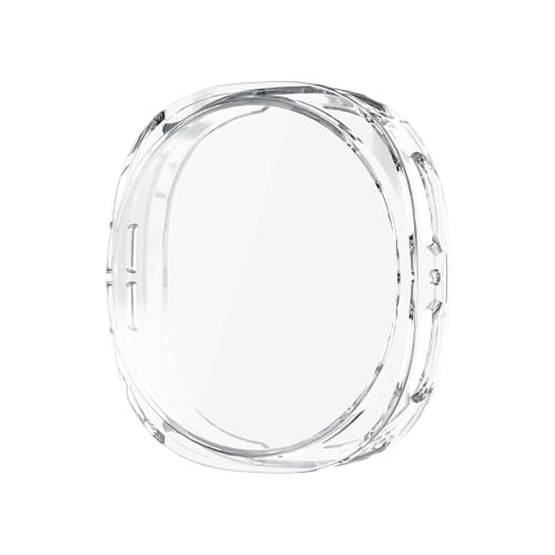 For Samsung Galaxy Watch8 44mm �P�[�X �T���X�� Galaxy Watch 8 44mm �S�ʕی�P�[�X �yKibnco�z ���b�L�d�グ TPU �\�t�g ���y�� �ϏՌ� �S�ʏ��h�~ �J�o�[ (�N���A)