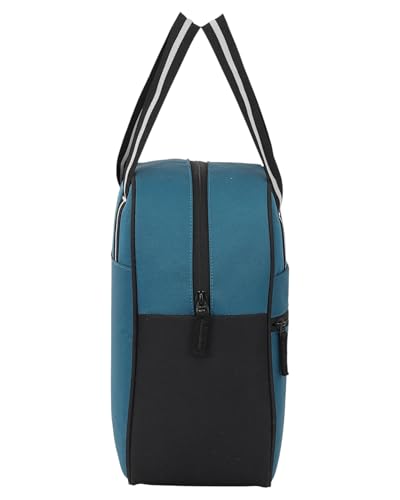 Image of Durable & Lightweight Lunch Bag | Trendy Water-Resistant Tiffin Bag & Meal Holder for Office, School, Travel & Picnic, Stylish, Insulated Design for Men, Women & Kids. (T-Blue)