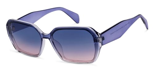 Image of Vincent Chase By Lenskart | Full Rim Hexagonal | STARDUST | Polarized and 100% UV Protected | For Women | Large | VC S16907