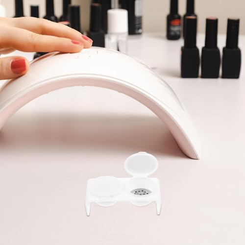 Tazón doble para remojo de uñas con tapa para manicura miniatura 5