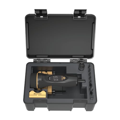 Wheeler Essential Scope Mounting Kit with Fat Wrench, Adjustable Torque Wrench 10-65 in-LBS, Professional Leveling System, Precise Fit Bits, for Scope Mounting, Gun Maintenance, and Gunsmithing