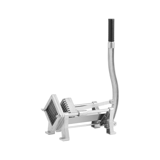 Royal Catering RCKS-3 frietsnijder aardappelsnijder groentesnijder (incl. 3 mesinzetstukken 8x8/10x10/12x12, handmatig, tafel- en wandmontage, roestvrij staal en aluminium, stabiel)