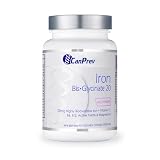CanPrev Iron Bis-Glycinate 20mg, 90 V-Caps 90-Day Supply - Highly Bioavailable Iron Supplement for Women - Enhanced with Vitamin C, B6, B12, Folate and Magnesium - Supports Red Blood Cell Function