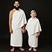Ihram for Men – 2-Piece Hajj and Umrah Towel Set – 100% Natural Cotton – Soft, Non-Stitched 110x220 cm (43x86 in) – Ahram Ehram