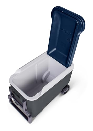 Image of Igloo MaxCold 40 Qt Latitude Roller Cooler, Carbonite