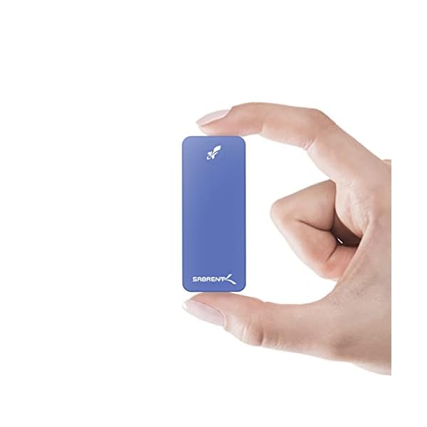 Sabrent 2 TB Rocket Nano Externe Aluminium-SSD (Blau) (SB-2TB-NANO-BLU)