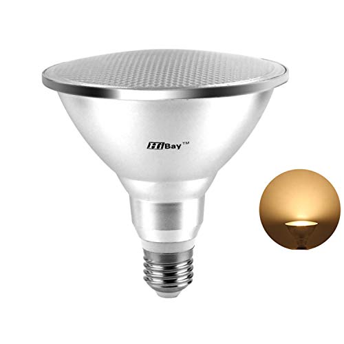 Hibay Spot LED 12 W PAR38 E27, Ampoule 90 W, Équivalent Blanc chaud, Éclairage puissant Cover