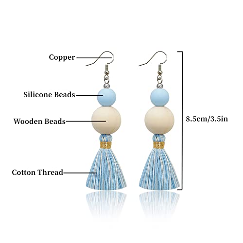 Boho Earrings for Women Dangling Lightweight Cute Earrings Handmade Tassel Dangle Earrings for Girls4