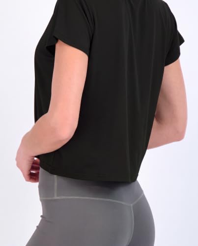 Image of 5 Pack Women's Dry Fit Crop Top Workout T Shirts Short Sleeve Athletic Gym