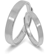 Meissa 2Pcs Couple Rings for Men and Women 925 Sterling Silver Wedding Band Matching Promise Ring...