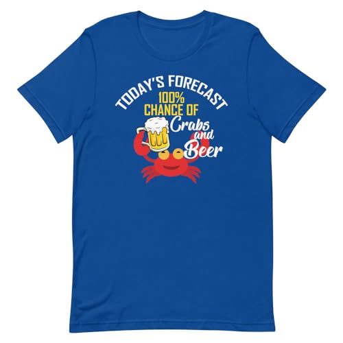 T-shirt Crabs and Shots vêtement rigolo fruits de mer et shot de boisson